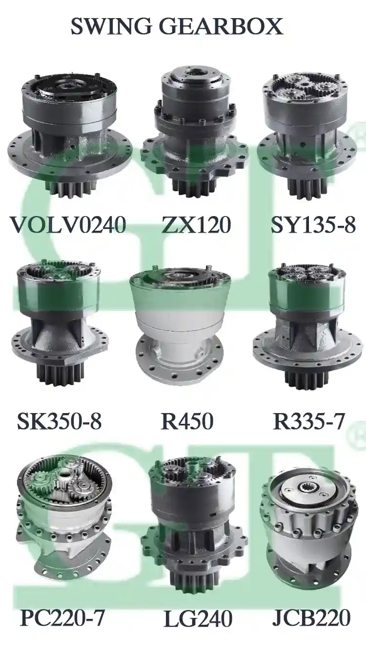 Excavator Replacement Parts Swing Reduction Assy Gearbox For Excavator ZX120 SH200 R355-7 PC220-7